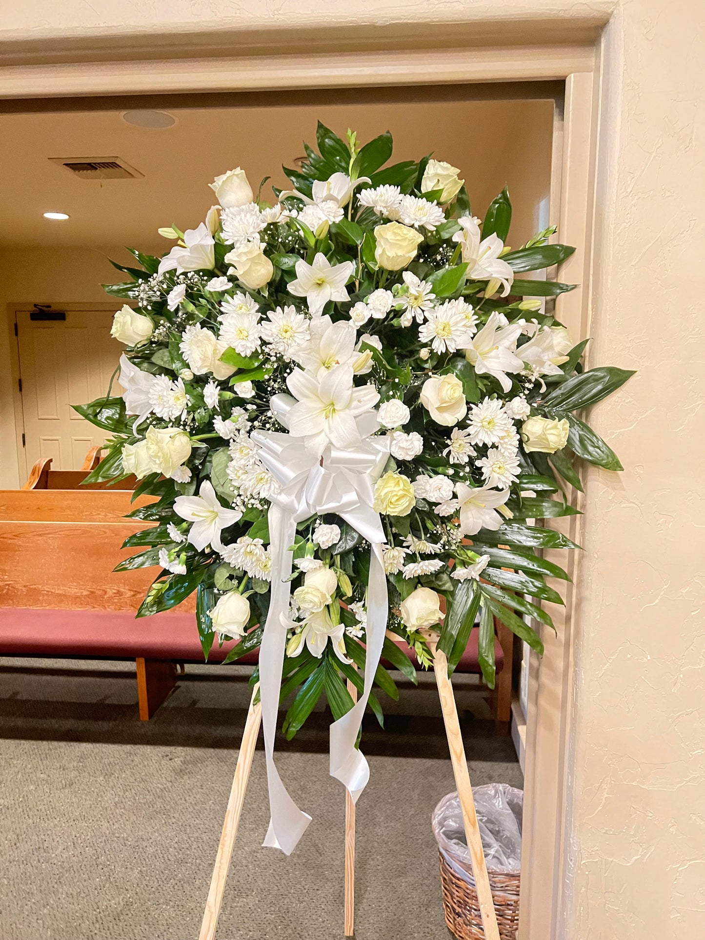 Sincerest Condolences Standing Spray