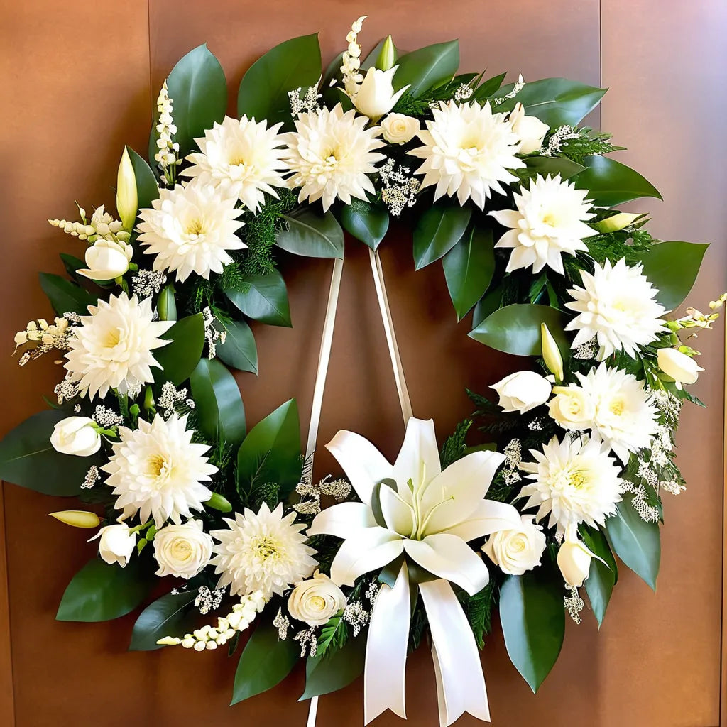 White Serenity Wreath